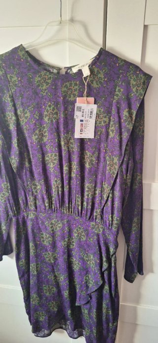 Vestido Slowlove Morado Estampado Talla XS