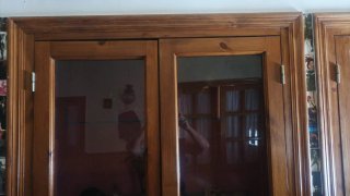 3 Ventanas madera vitrinas 2 hojas