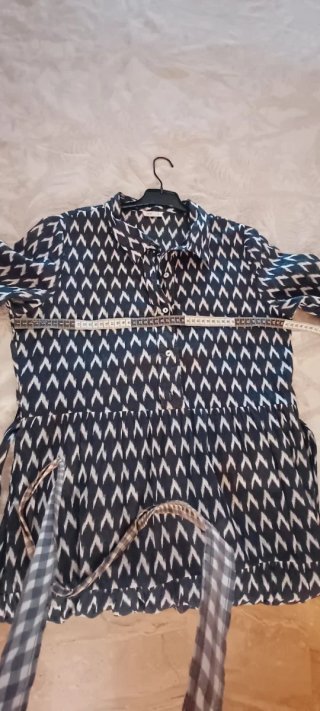 Vestido camisero estampado