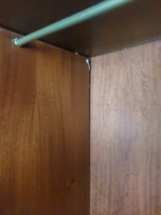 Armario francés madera marrón dorado