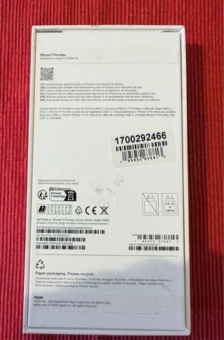 iPhone 17 Pro Max Prata