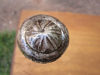 Pomo antiguo de hierro forjado s. XVII, 2 círculos