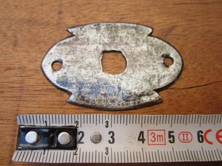 Pomo antiguo de hierro forjado s. XVII, 2 círculos
