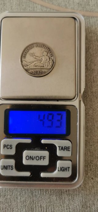 Moneda 1 Peseta 1869 Gobierno Provisional