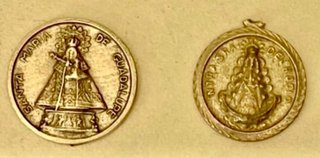 Lote Medallas Religiosas antiguas. Plata y bronce.