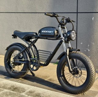 Bicicleta Eléctrica Fat Bike Negra