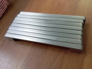 Tirador cocina plateado moderno
