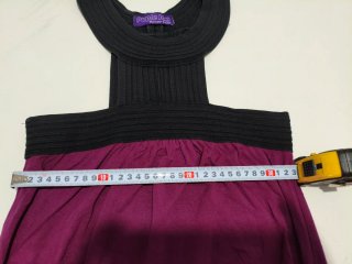 Top halter Purple Jam negro y morado