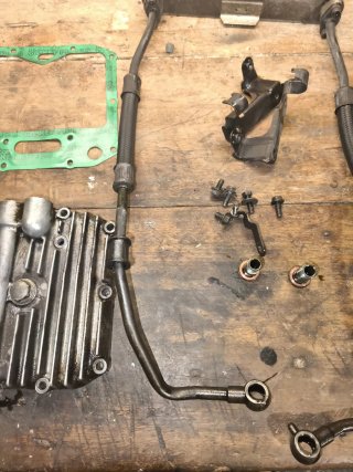 Carter y radiador aceite Suzuki GS500F