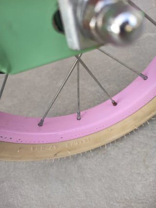 Bici paseo niña infantil 14 MÍTICAl color verde y