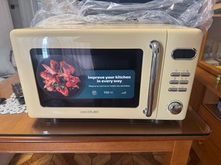 Microondas Cecotec Proclean 5110 Retro Amarillo