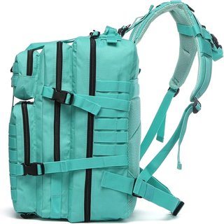 Mochila Táctica Militar 50L Esmeralda + 2 Parches