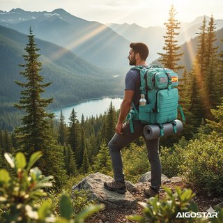 Mochila Táctica Militar 50L Esmeralda + 2 Parches
