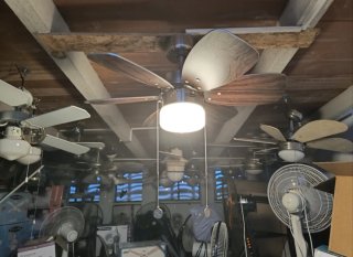 Ventilador de Techo Madera y Metal