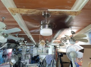 Ventilador de Techo Madera y Metal