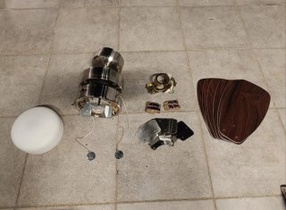 Ventilador de Techo Madera y Metal