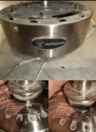Ventilador de Techo Madera y Metal