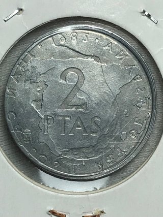 2 Pesetas 1982 Error Doble Acuñación + Regalo