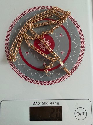 Cadena y Medalla Oro 18k 26gr las dos .