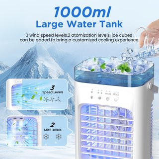 SWGOTA mini aire acondicionado portátil 5en1