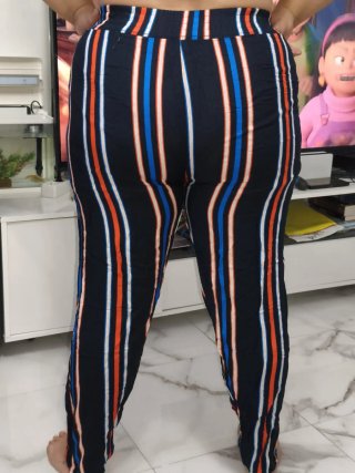 Pantalones algodón de rayas con tallas nuevos