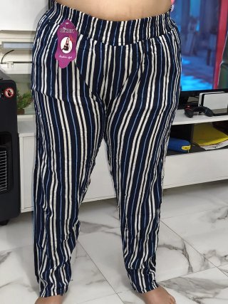 Pantalones algodón de rayas con tallas nuevos