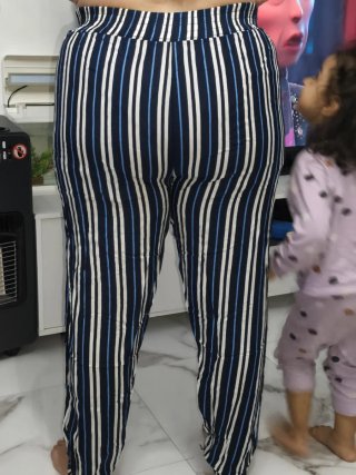 Pantalones algodón de rayas con tallas nuevos
