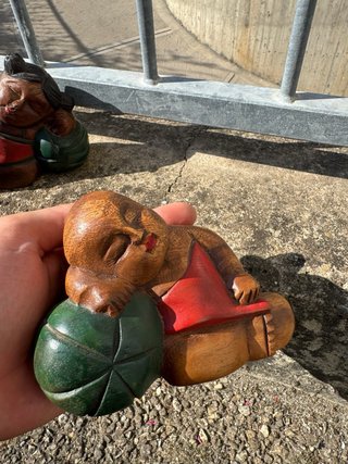 Statue in legno anni '80