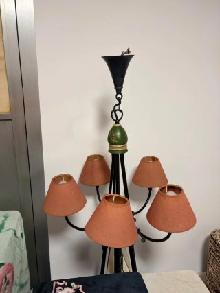 Lámpara de techo colgante 5 brazos