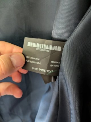 Abrigo Lana Zara Hombre XL