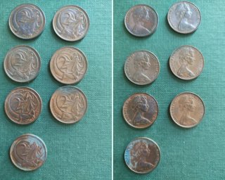 🇦🇺 Álbum Antiguo con Monedas de Australia
