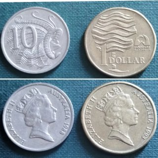 🇦🇺 Álbum Antiguo con Monedas de Australia