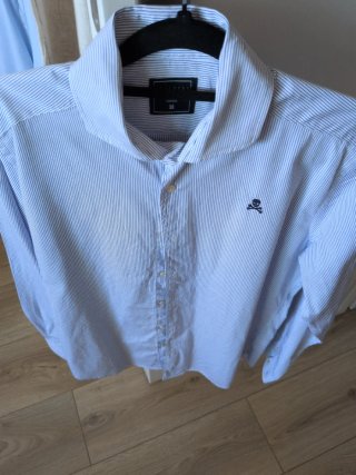 Camisa Scalpers Rayas Azules Talla 38