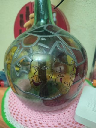 Botellón Mamajuana Cristal Multicolor