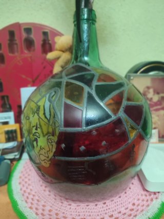 Botellón Mamajuana Cristal Multicolor