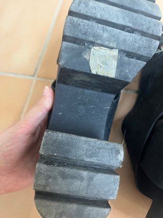 Zapatos Sandalias plataforma negras talla 37