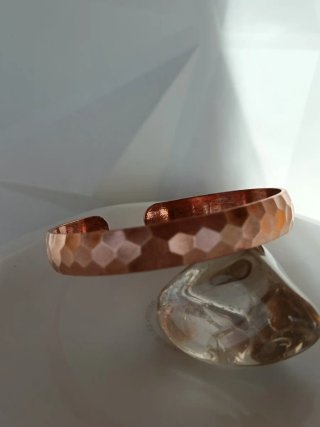 Pulsera Cobre Macizo Ajustable