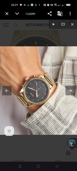 Reloj Hugo Boss Dorado y Negro Nuevo para estrenar