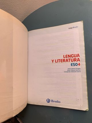 Libro Lengua y literatura, ESO 4