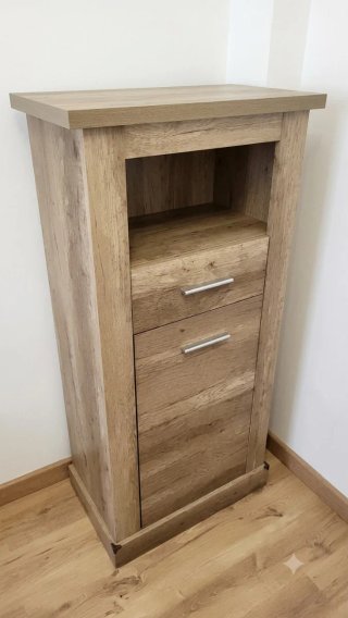 Conjunto muebles de salón en madera, mesa 6 sillas