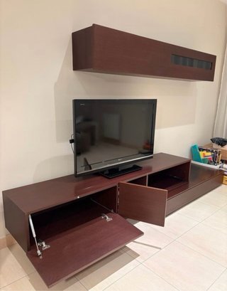 Mueble TV madera y metal