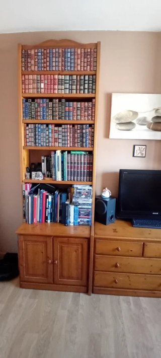 Librería madera maciza