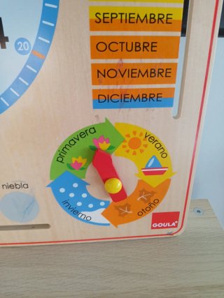 Calendario de madera educativo Goula