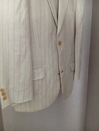 Traje de lino Florentino rayas Talla 48.