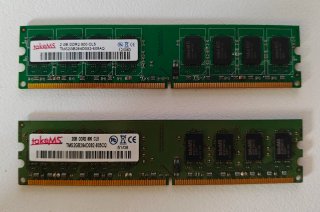 2x Módulos RAM DIMM takeMS 2GB DDR2 800MHz CL5
