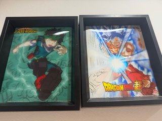 Cuadros 3D Anime My Hero Academia y Dragon Ball