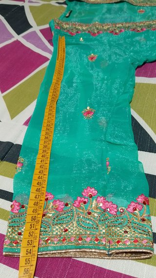 Kaftán Seda Kalami Rumi Verde y Rosa