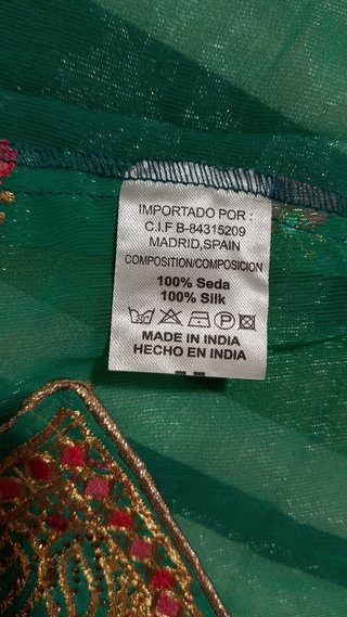 Kaftán Seda Kalami Rumi Verde y Rosa