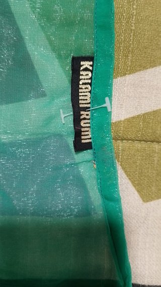 Kaftán Seda Kalami Rumi Verde y Rosa