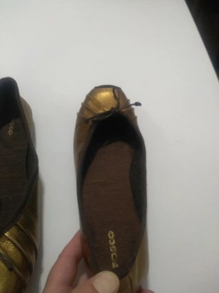 Bailarinas Fosco Marrón y Dorado